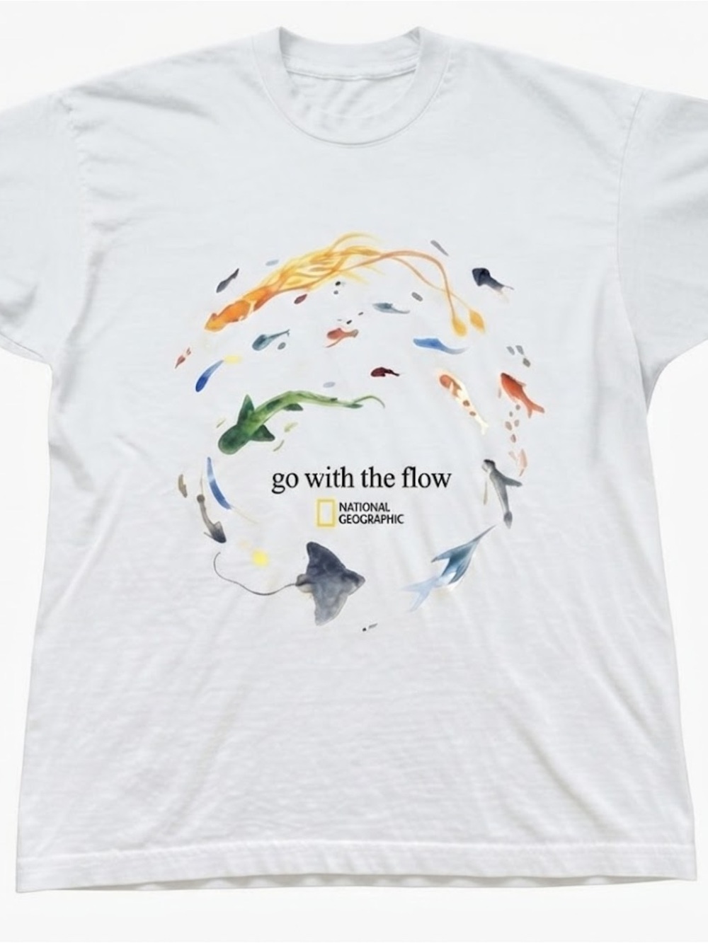National Geographic Marine Life Gildan T-shirt Ocean Fish Graphic